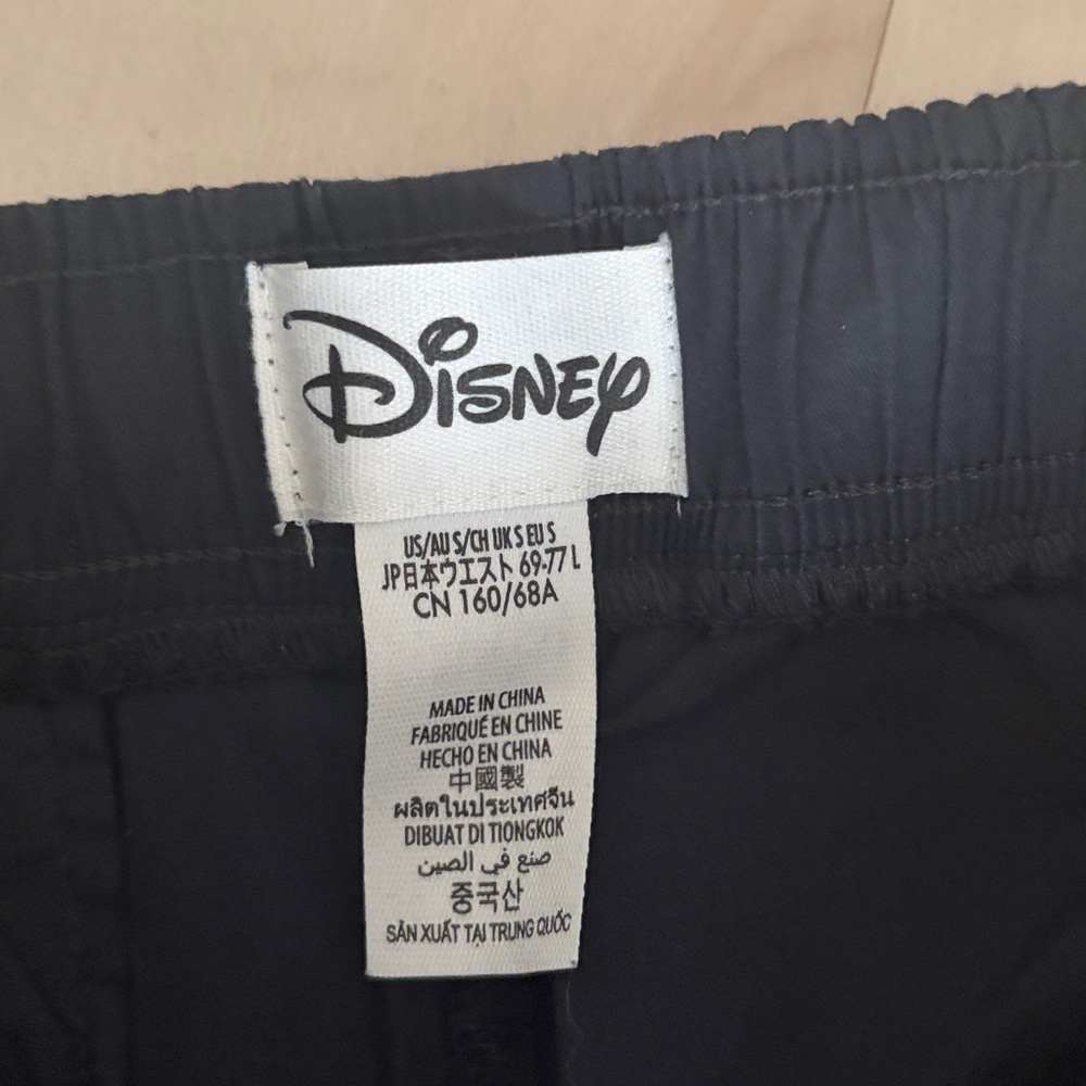 Disney Silly Symphony The Skeleton Dance graphic scrub pants womens small black - Picture 6 of 8